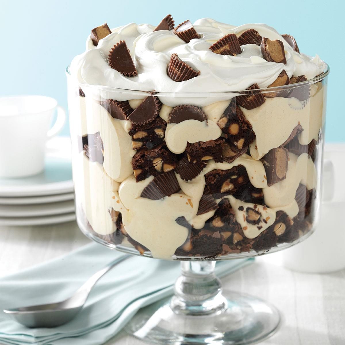 Peanut Butter Brownie Trifle Recipe Taste Of Home