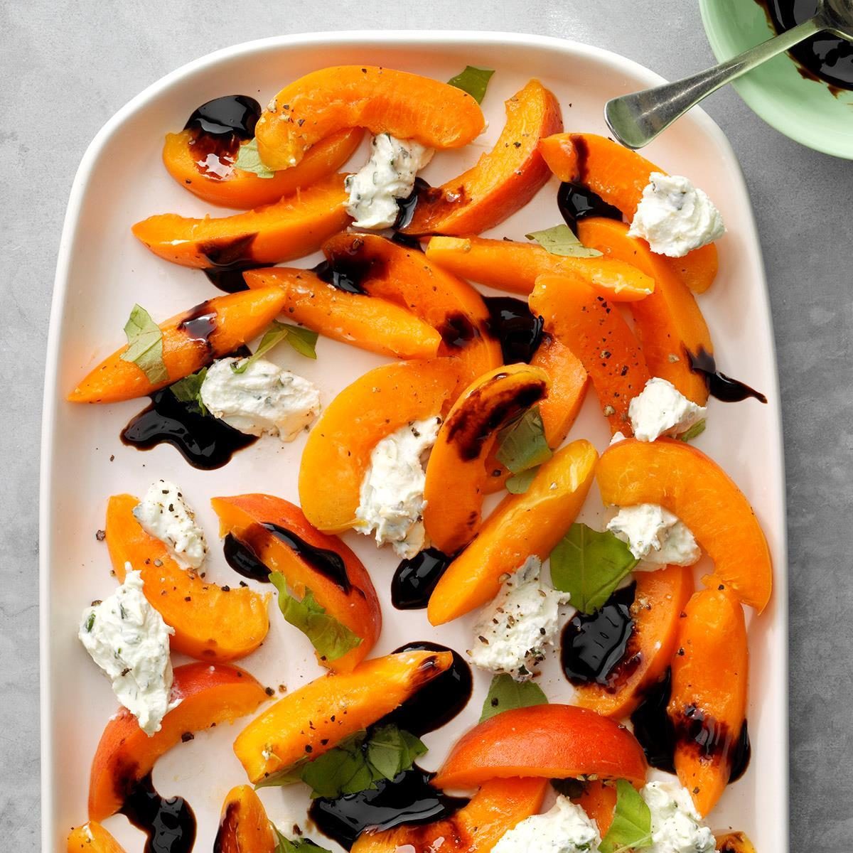 Moscato: Apricots with Herbed Goat Cheese