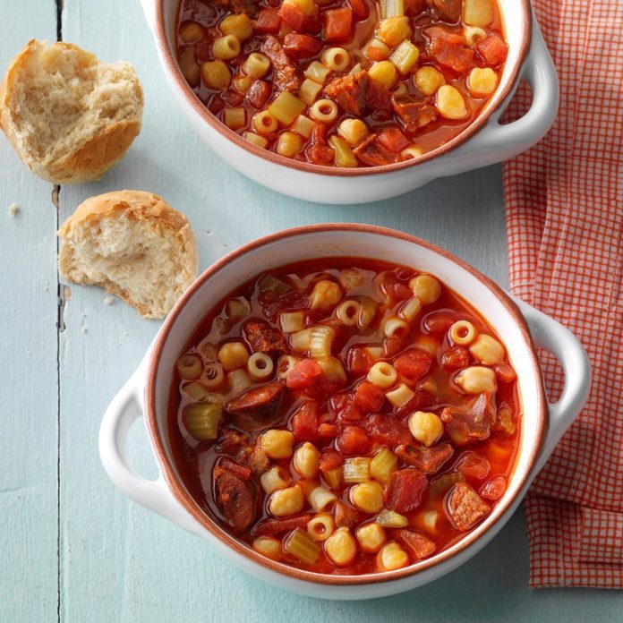 Chorizo and Chickpea Soup