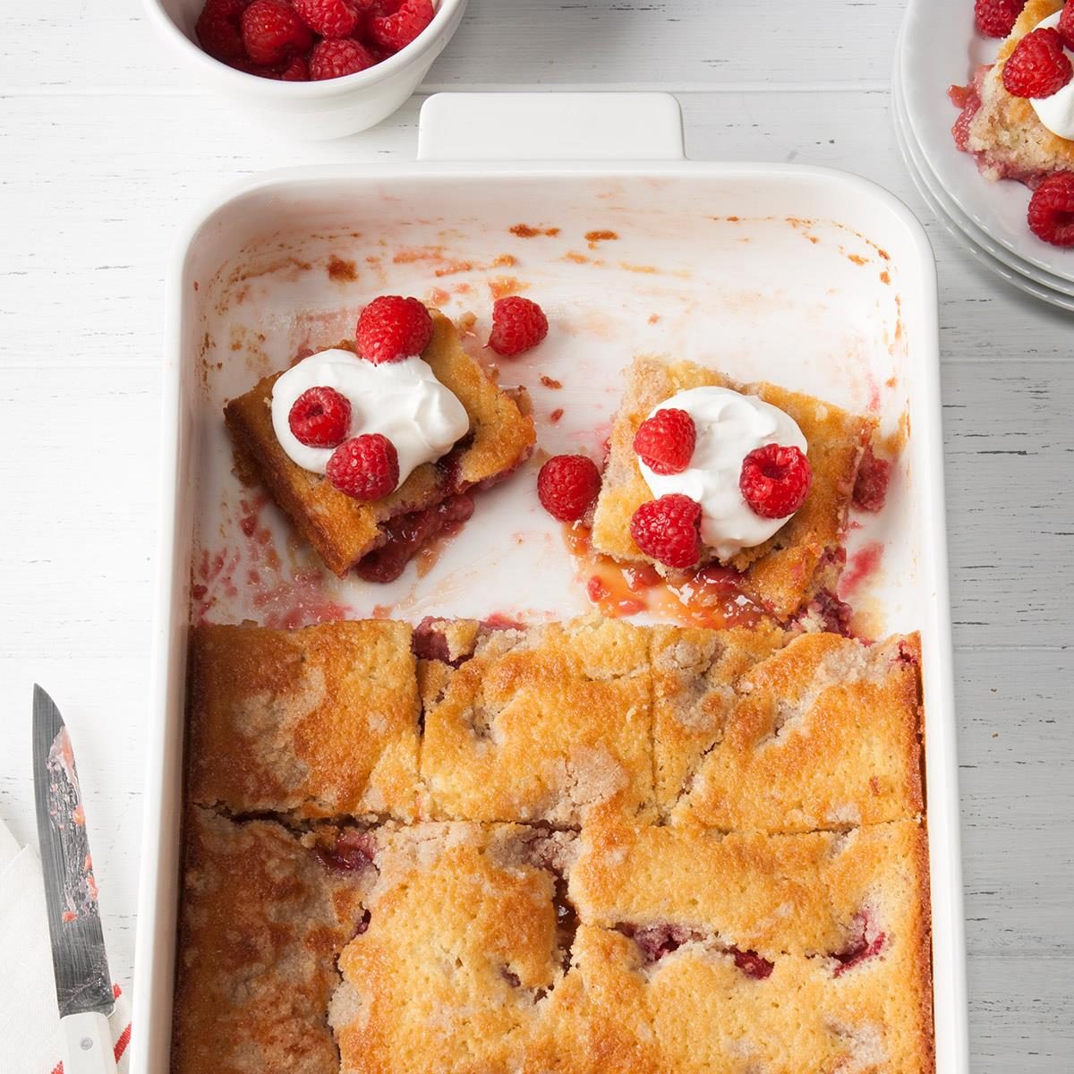 Lemon Raspberry Buckle Recipe Taste of Home