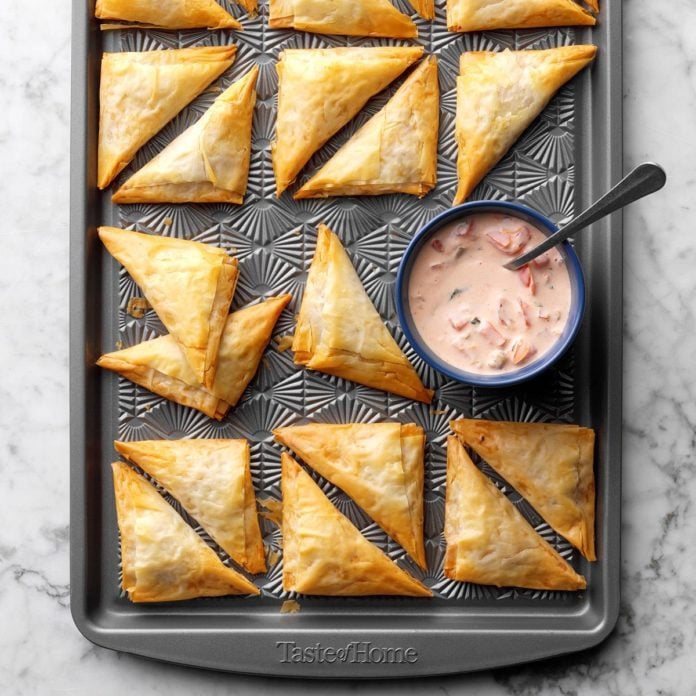 Runner-Up: Nacho Triangles with Salsa-Ranch Dipping Sauce