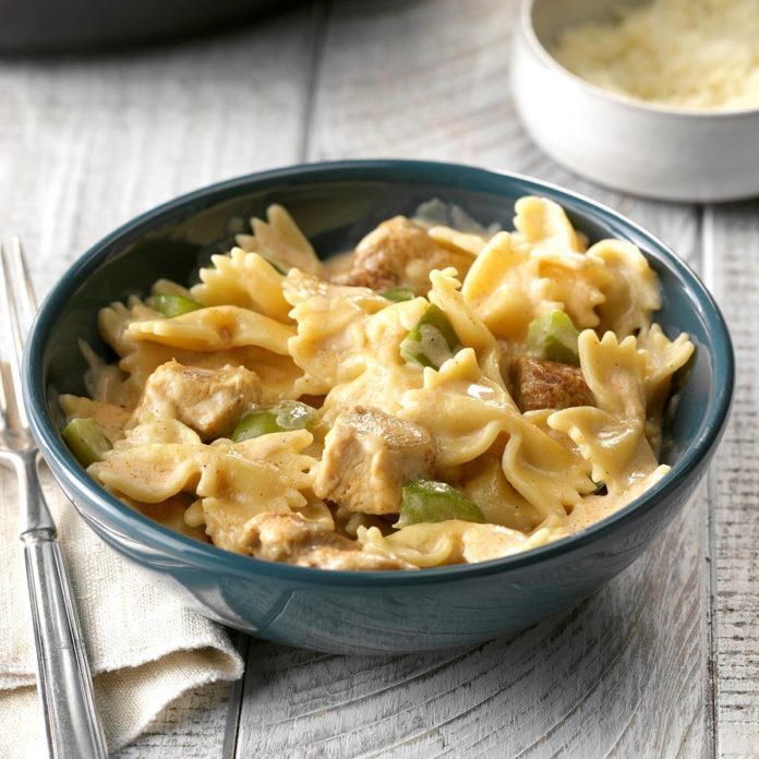 Pressure Cooker Cajun Chicken Alfredo