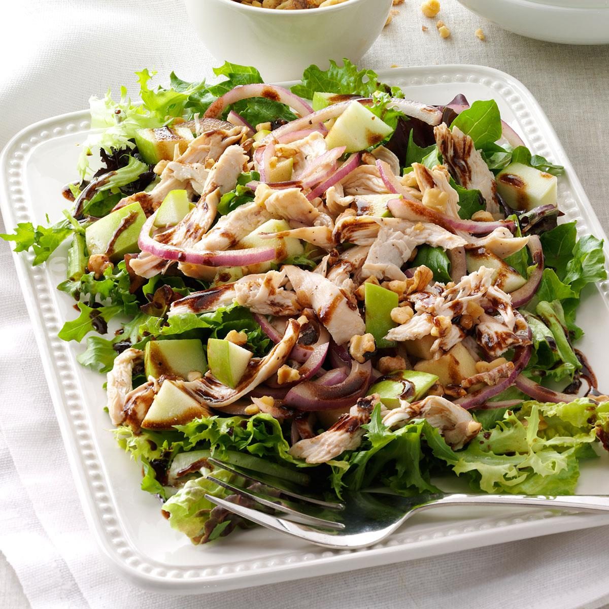 Chicken & Apple Salad with Greens Recipe: How to Make It