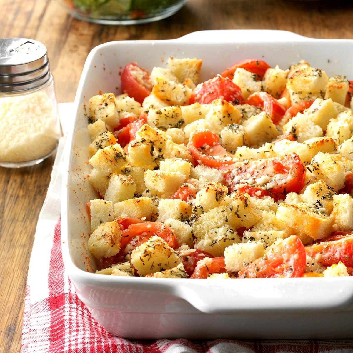 Crouton Tomato Casserole