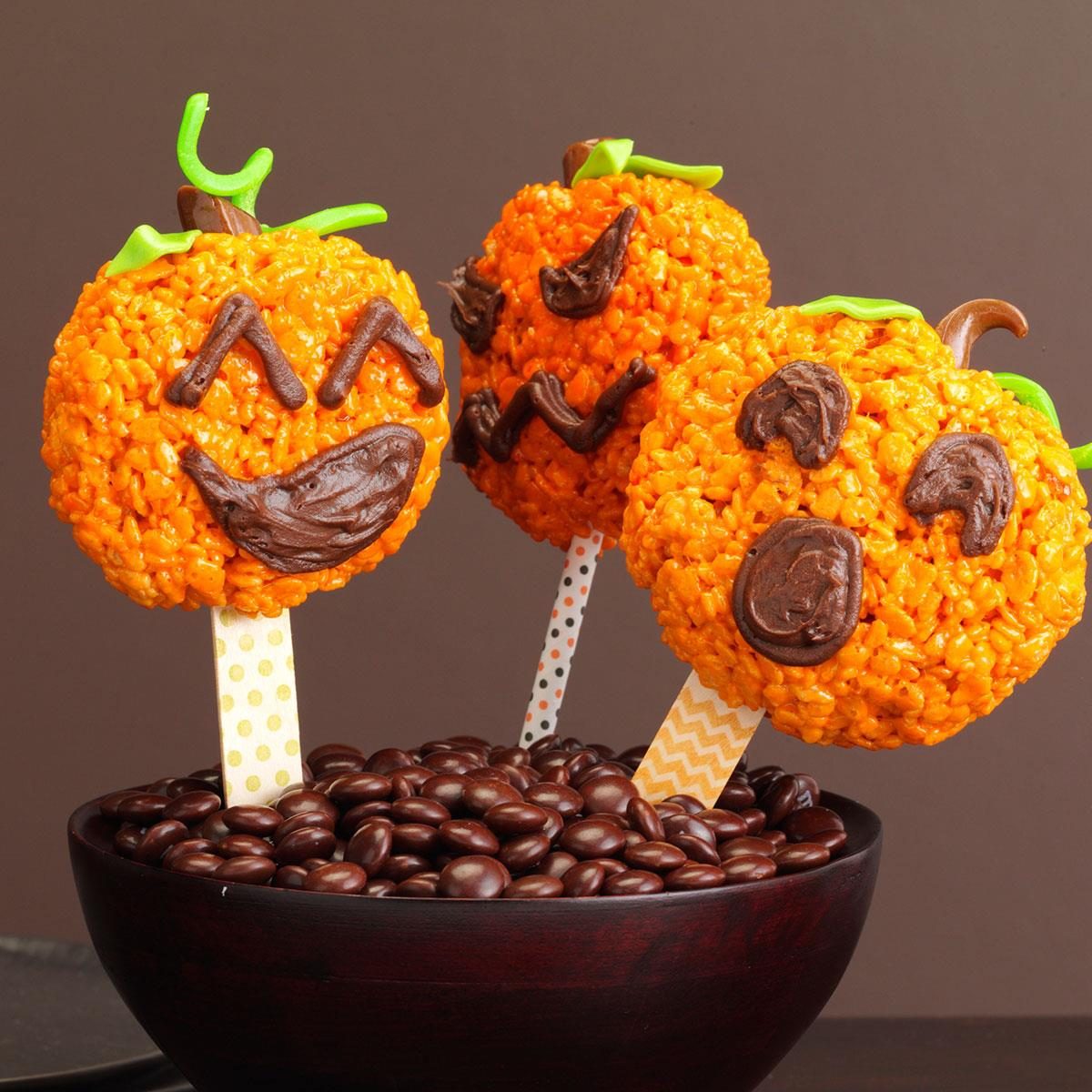 Gluten-Free, Nut-Free, Egg-Free: Jack-o'-Lantern Pops