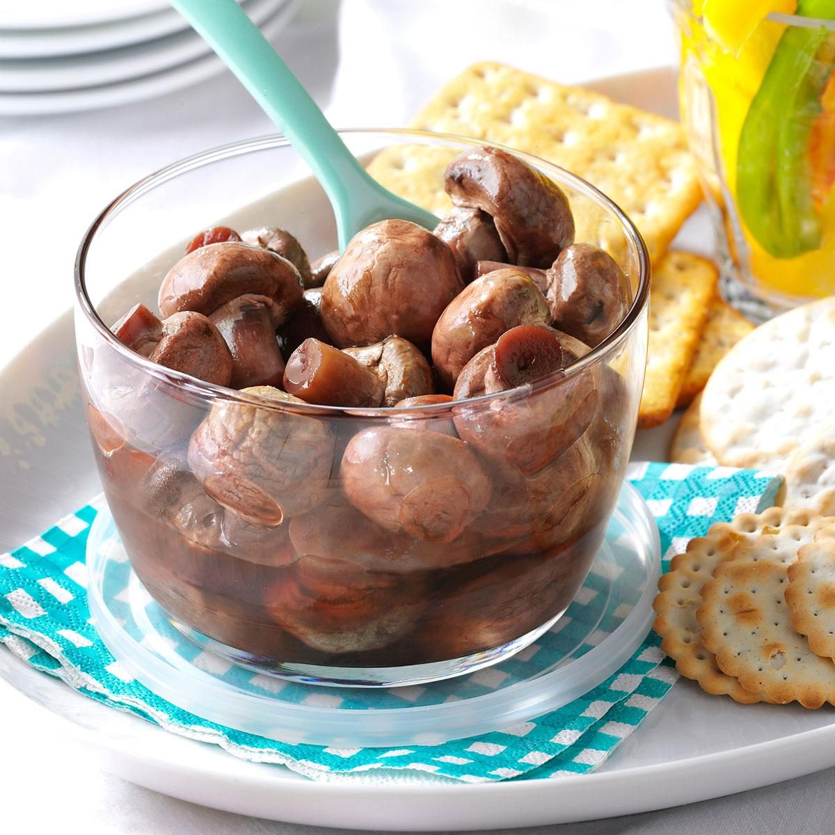 Pickled Mushrooms for a Crowd