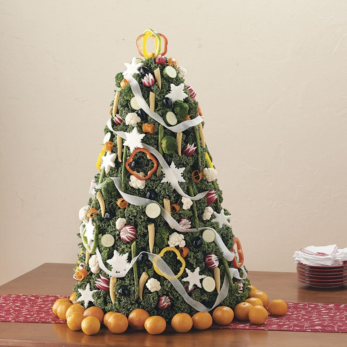 Vegetable Christmas Tree