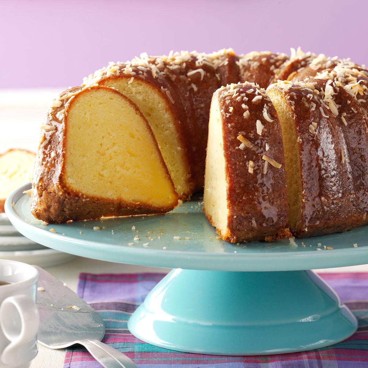 Almond Bundt Cake with Coconut Glaze - Bake from Scratch