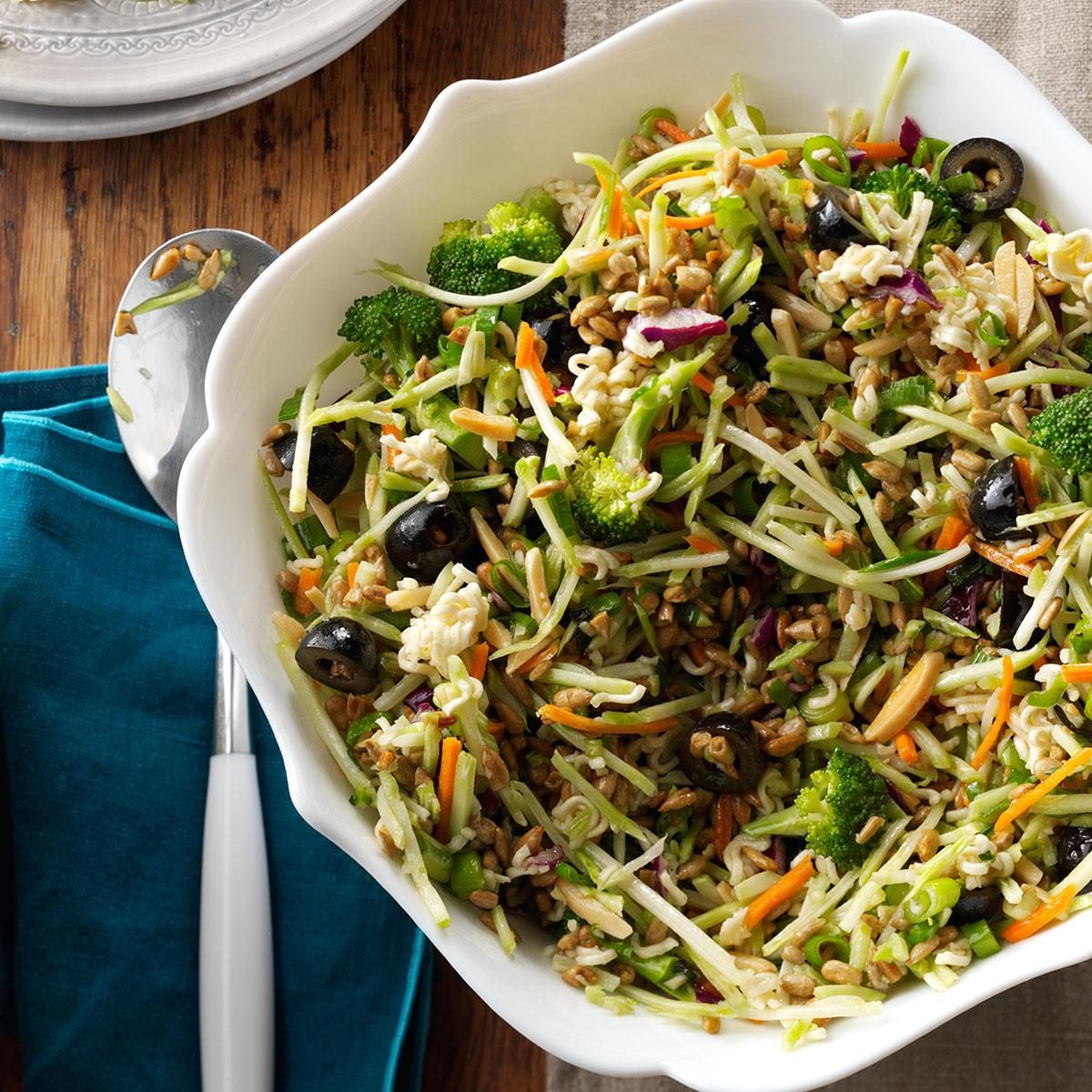 nutty broccoli slaw