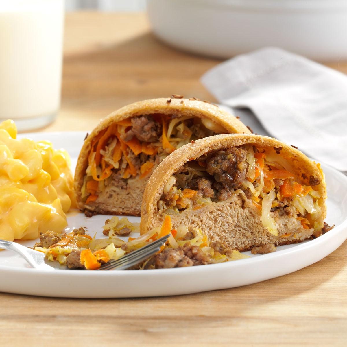 Hearty Beef & Cabbage Pockets