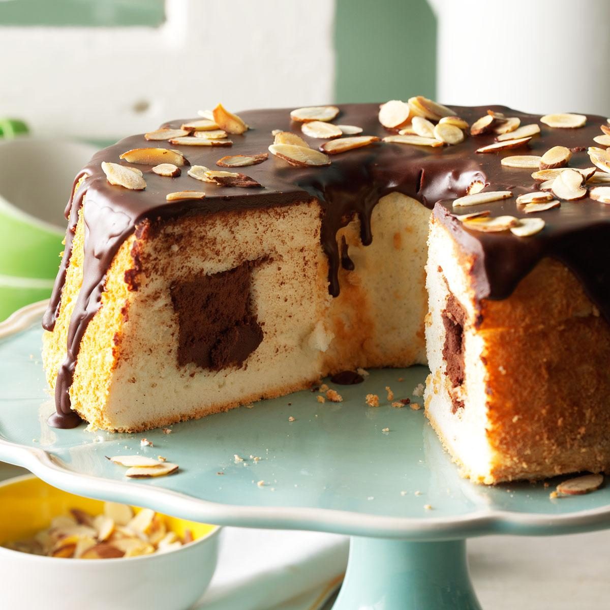 Chocolate-Filled Angel Food Cake