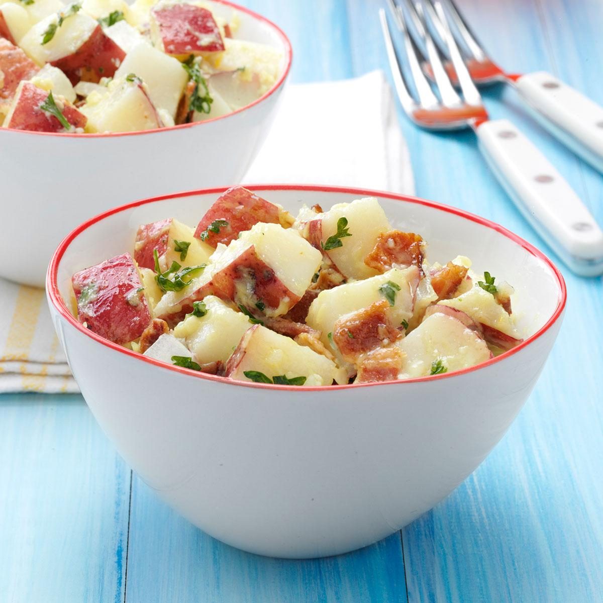 Quick bacon potato salad