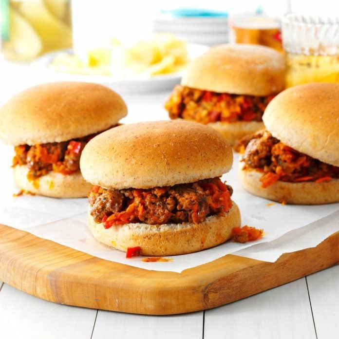 Beef & Veggie Sloppy Joes