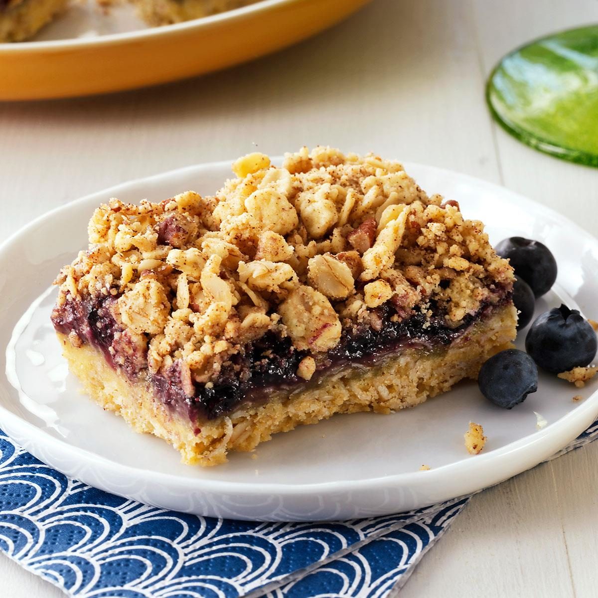 Blueberry Crumb Bars Recipe Taste Of Home 
