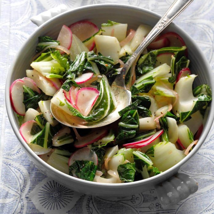 Bok Choy and Radishes