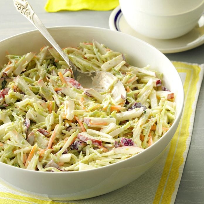 Massachusetts: Broccoli Slaw with Lemon Dressing 