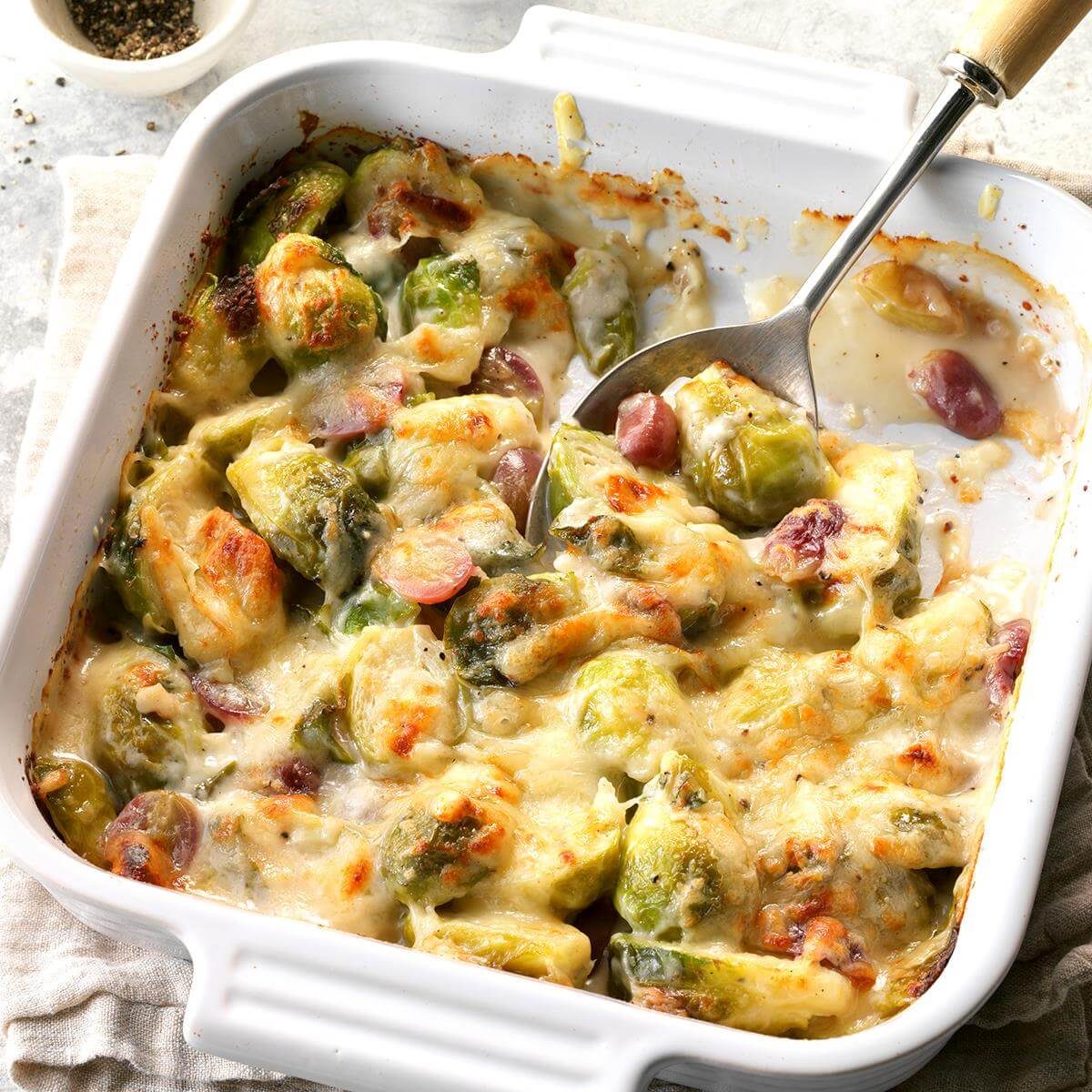 Brussels Sprouts and Grapes au Gratin Recipe Taste of Home