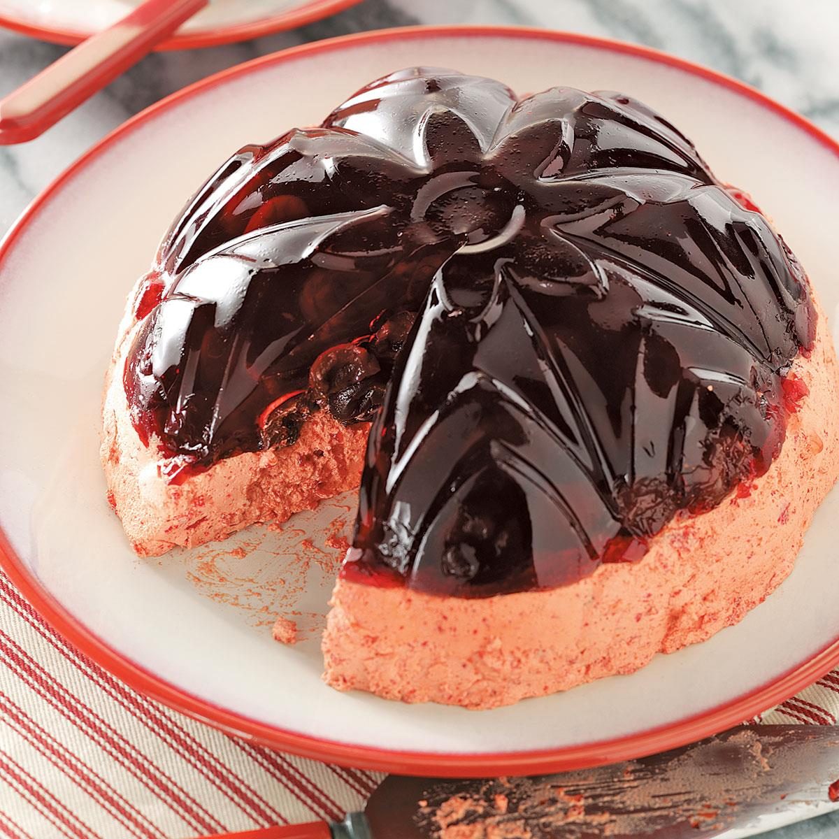 Cherry Chiffon Gelatin