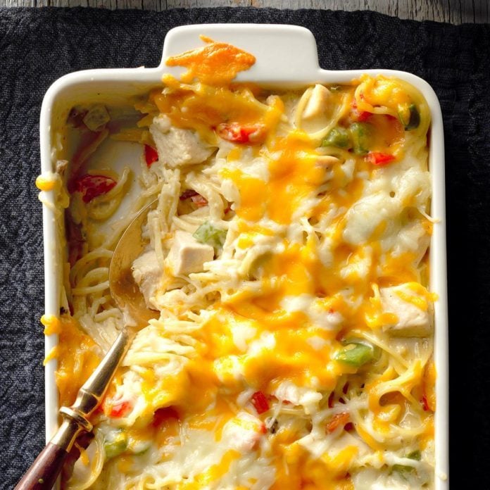 Chicken Cheese Noodle Bake