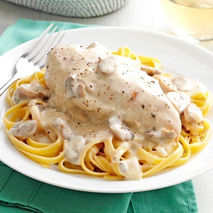 Chicken and Mushroom Alfredo