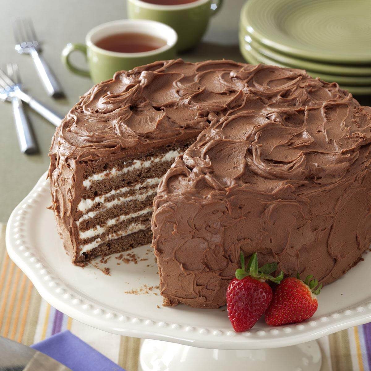 Chocolate/Whipping Cream Torte Recipe | Taste of Home