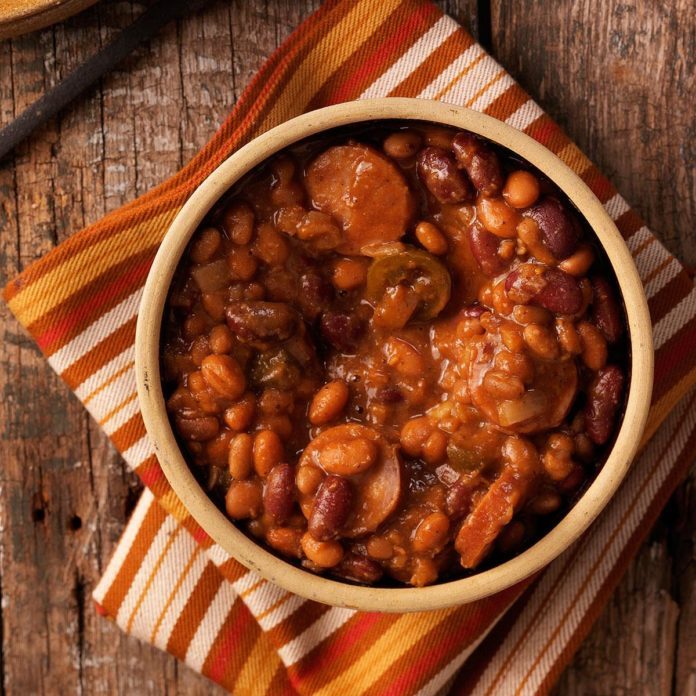 Chuck Wagon Beans with Sausage