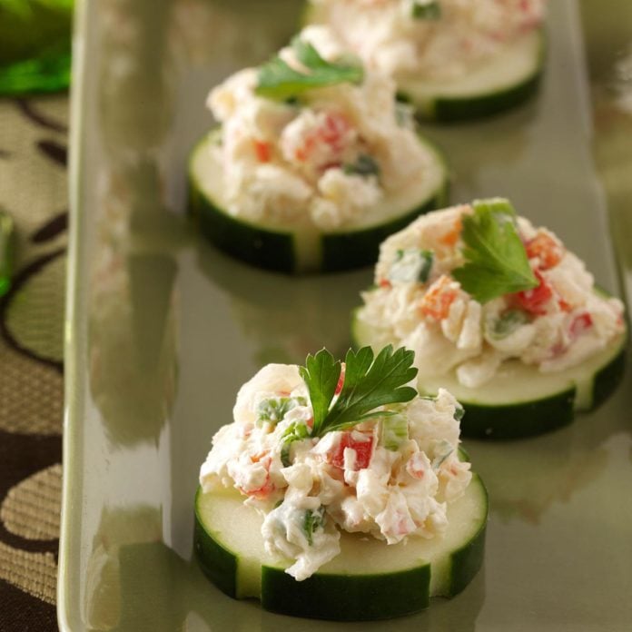 Crab Cucumber Bites Recipe  Taste of Home