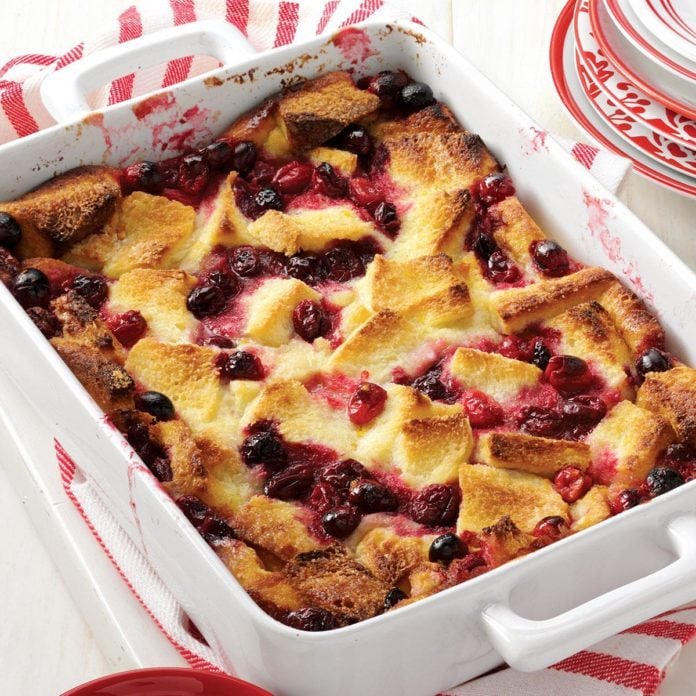 Cranberry Bread Pudding Recipe | Taste of Home