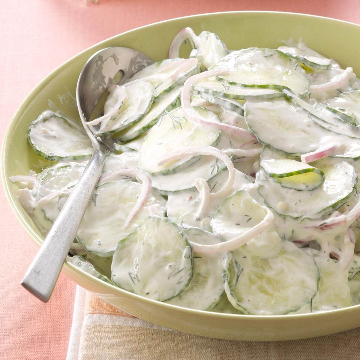 Creamy Dilled Cucumber Salad Recipe Taste Of Home 9509