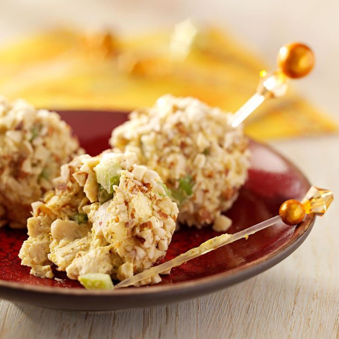 Curried Chicken Balls Appetizer