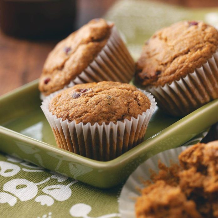 Pumpkin Cranberry Muffins Recipe  Taste of Home