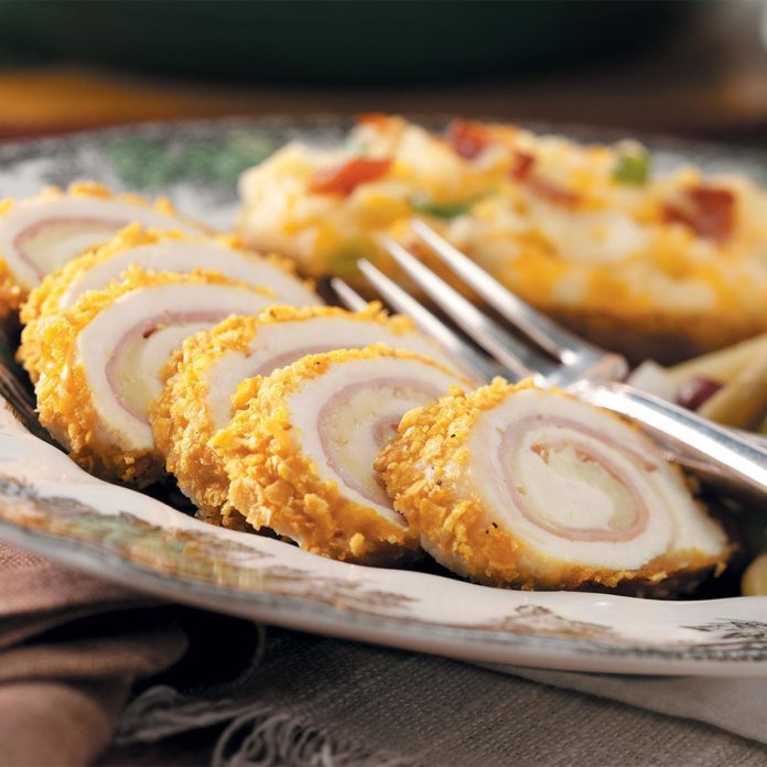 Chicken Cordon Bleu Rolls Recipe | Taste of Home