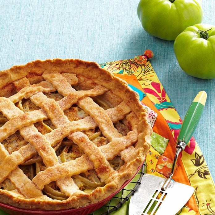 Green Tomato Lattice Pie