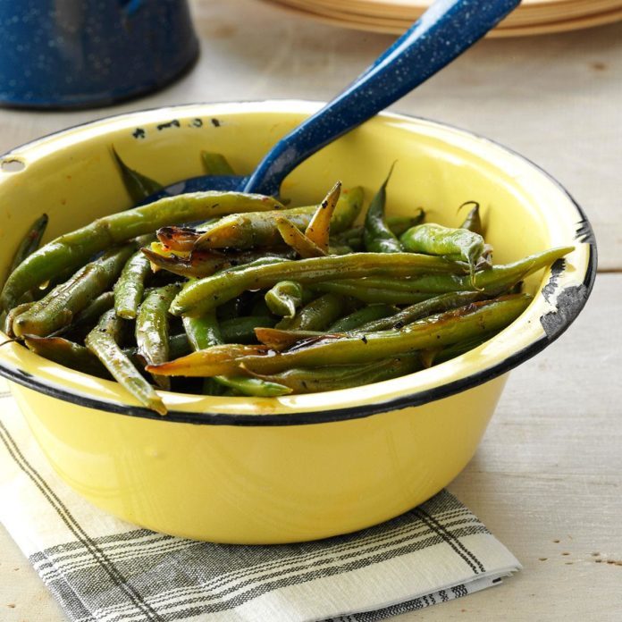 Grilled Cajun Green Beans