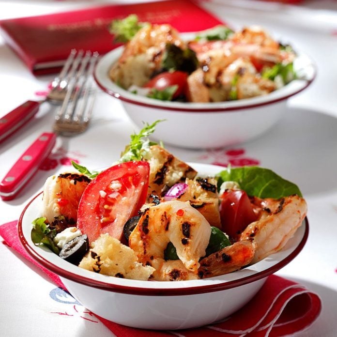 Grilled Shrimp Panzanella