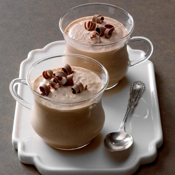 Hazelnut mocha smoothies