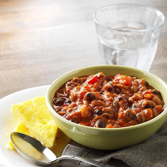 Hearty Pumpkin Chili with Polenta