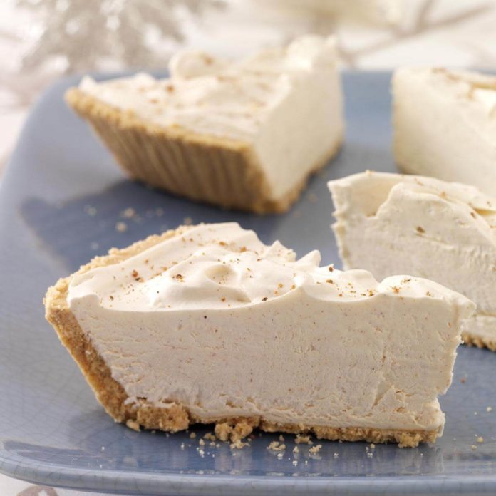 Holiday Eggnog Pie Recipe Taste Of Home