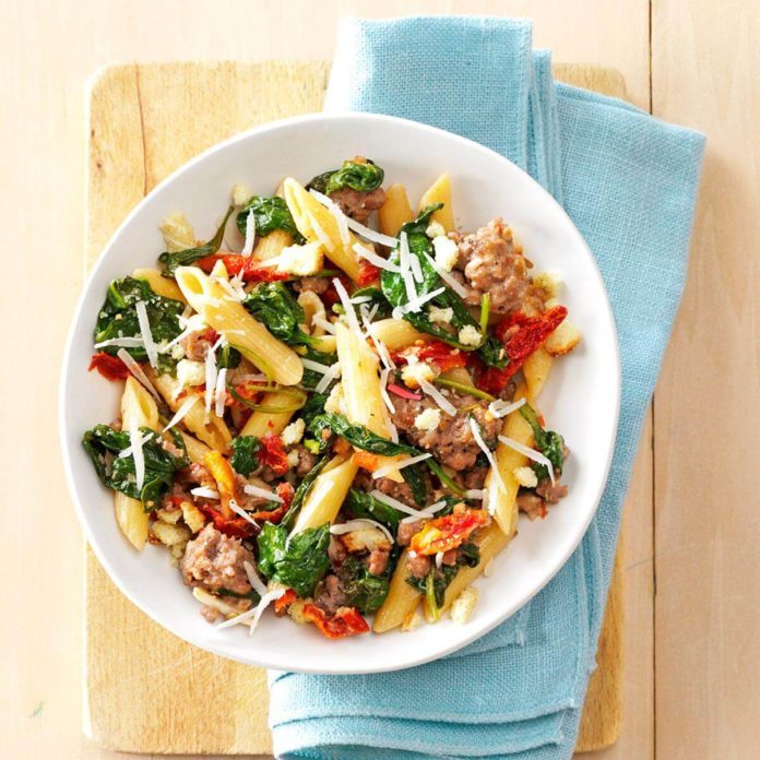 Italian Sausage & Sun-Dried Tomato Pasta