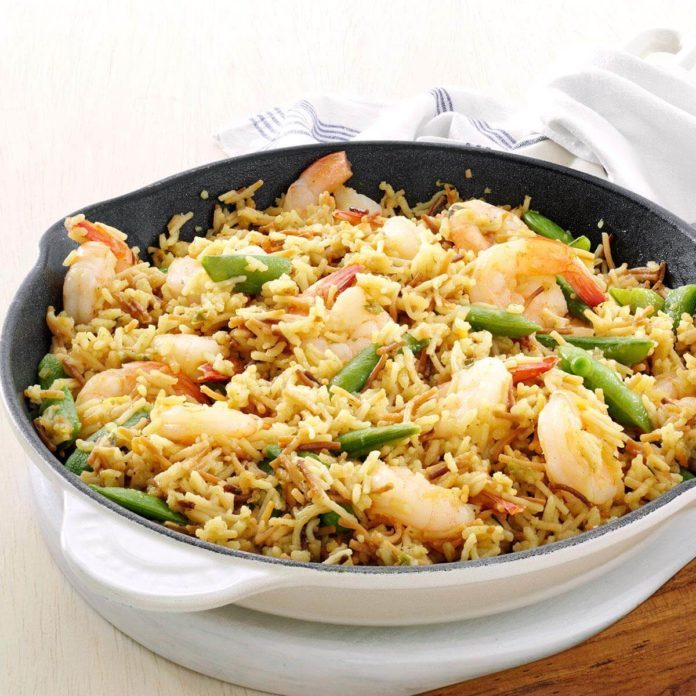 Lemon-Orange Shrimp & Rice