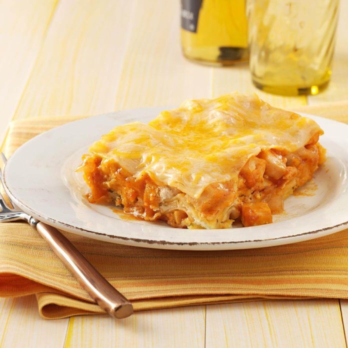 Mexican Chicken Lasagna Recipe | Taste of Home