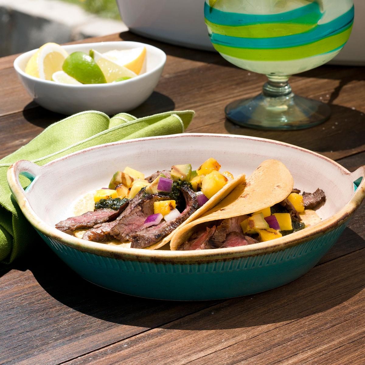 Mexican Flank Steak Tacos Recipe Taste of Home