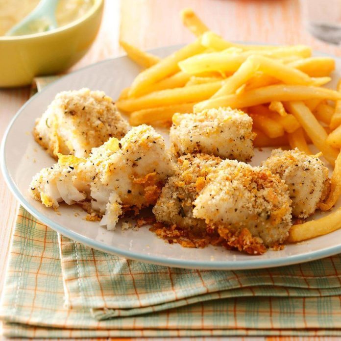 Oven-Fried Fish Nuggets