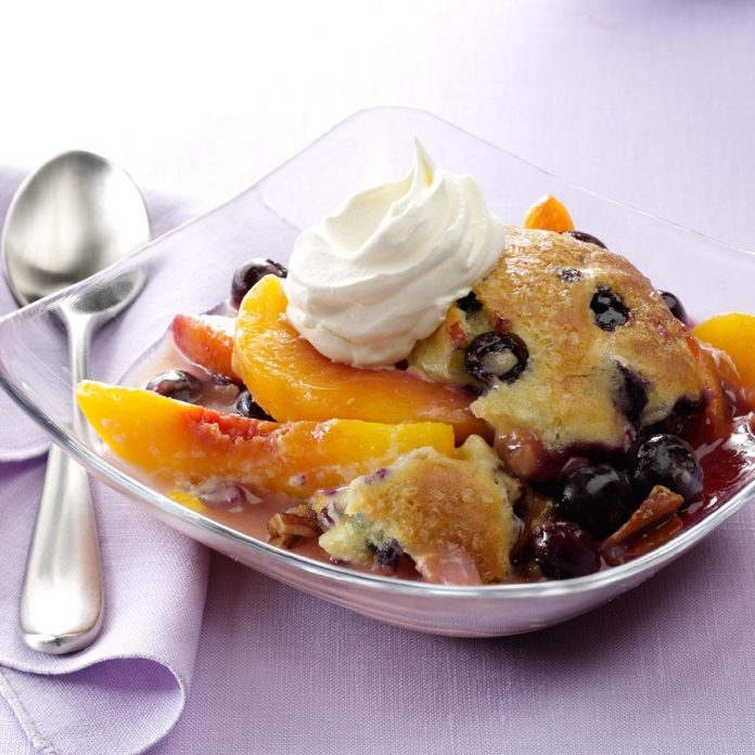 Peach And Berry Bliss Cobbler Recipe Taste Of Home