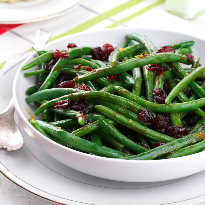 Pomegranate-Glazed Green Beans