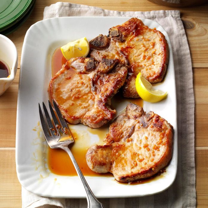 Pork Chops with Honey Garlic Sauce