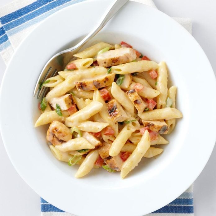 Quick cajun chicken penne