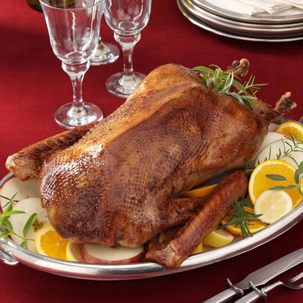 Roast Christmas Goose Recipe | Taste of Home