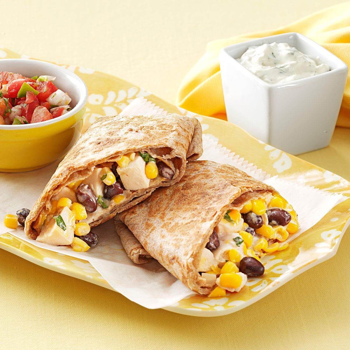 Skillet Chicken Burritos Recipe Taste Of Home 5109