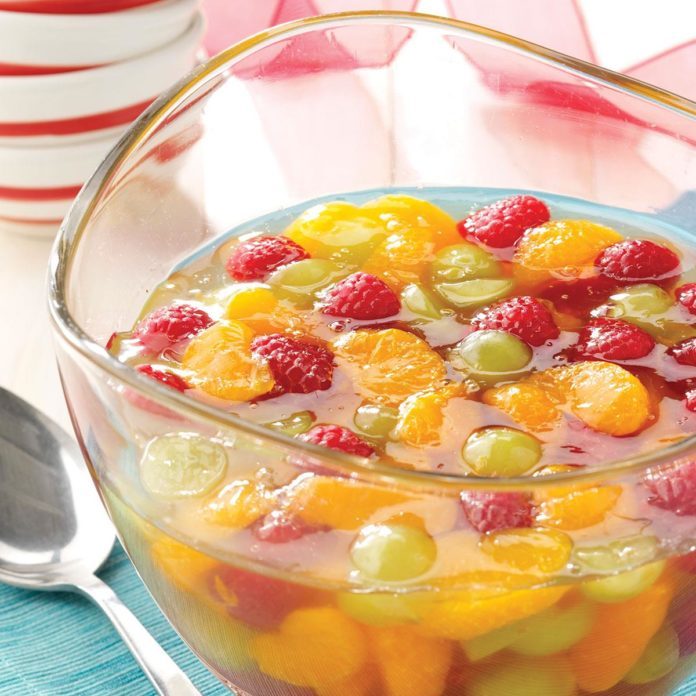 Sparkling Gelatin Salad Recipe  Taste of Home